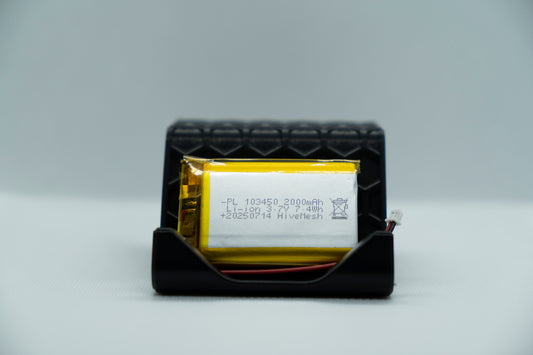 3.7v 2000mAh Rechargeable Battery with BMS Protection